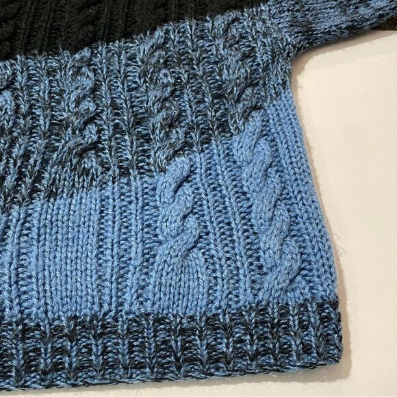 90's Vintage Evian ll Knitted By Hand Chunky Knit Sweater Women's Size M - Picture 14 of 15